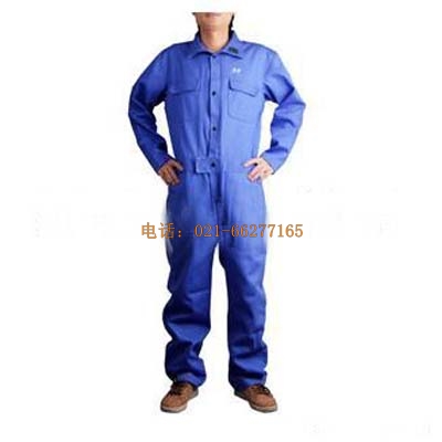 藍(lán)色連體阻燃焊工工作服
