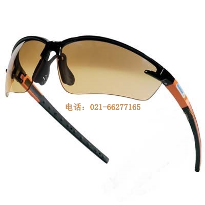 代爾塔 橙色漸變色聚碳酸酯兩片式鏡片防護(hù)眼鏡