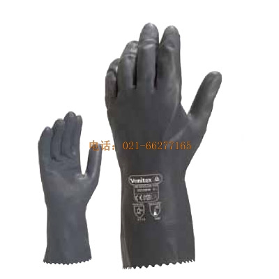 代爾塔201530 氯丁乳膠橡膠高性能防化手套